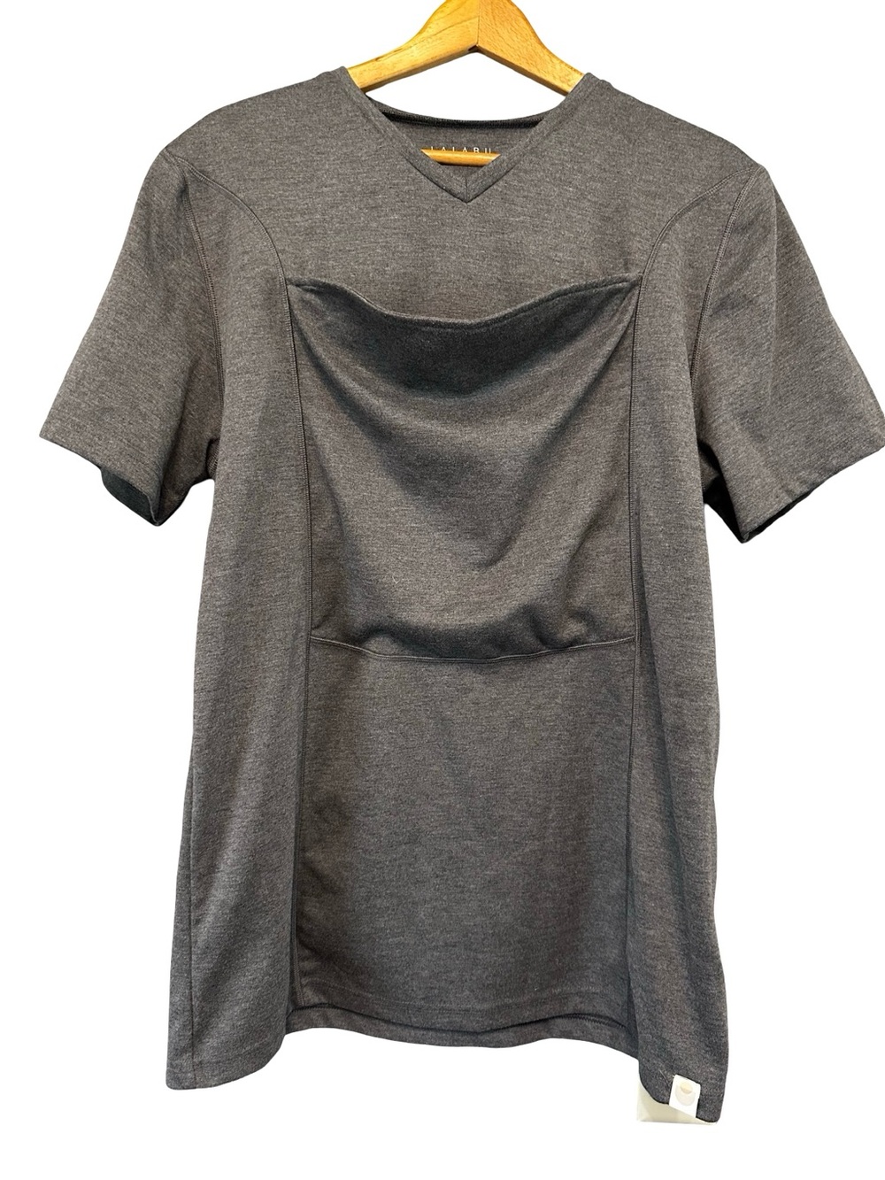 LALABU Gray Kangaroo Shirt For Dad Shirt Size XL Comfy Newborn Short Sleeve